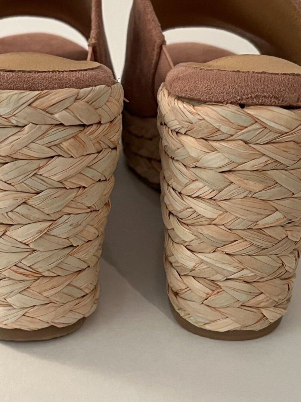 Hey Girl by Corkys Slip On Jute Braided Platform Faux Suede Sandals Size 9 NWOB - Picture 5 of 14